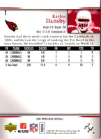 2007 Upper Deck Karlos Dansby #1