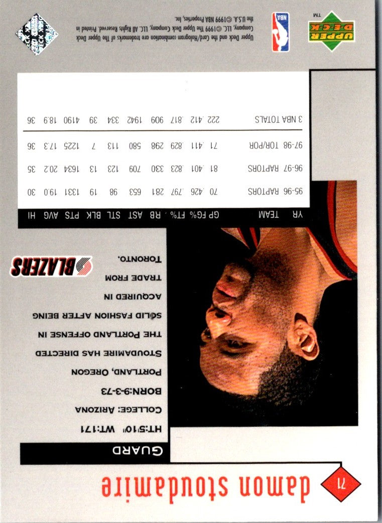 2003 Upper Deck Triple Dimensions Damon Stoudamire