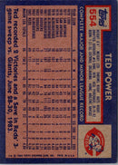 1984 Topps Ted Power