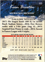 2017 Topps Gallery Keon Broxton #112