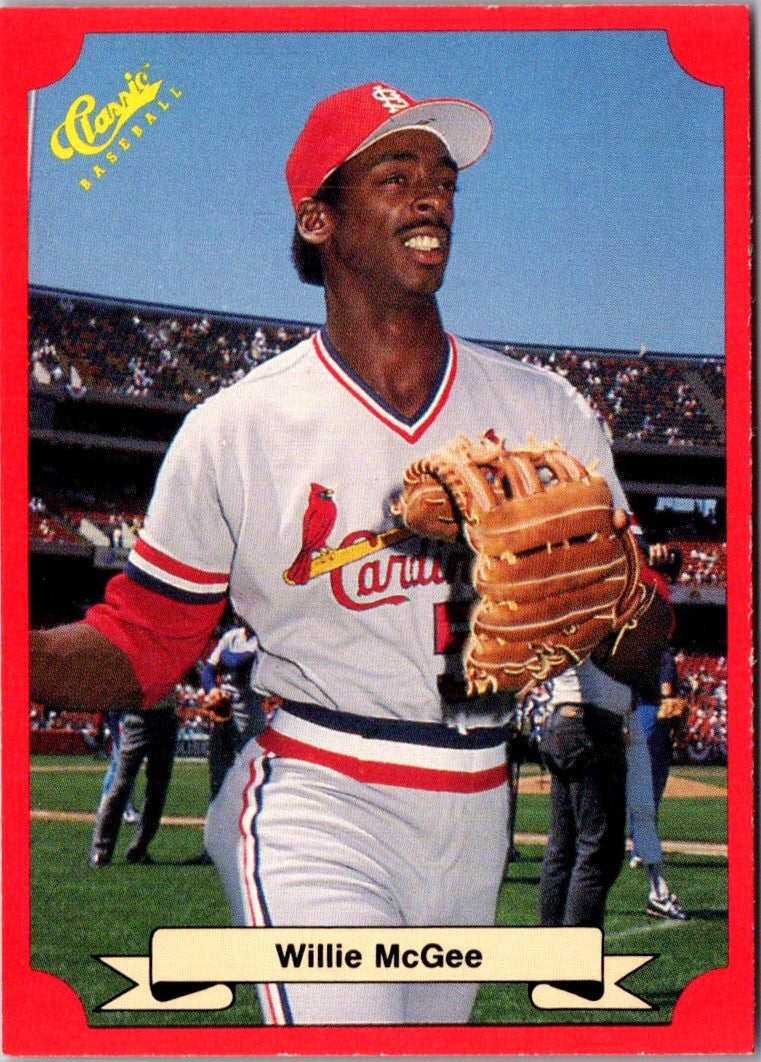 1988 Classic Red Willie McGee