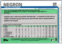 2019 Topps Kristopher Negron #638