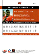 2002 Fleer Premium Keyshawn Johnson