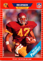 1989 Pro Set Erik Affholter #522 Rookie