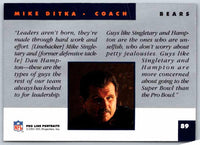 1991 ProLine Mike Ditka #89