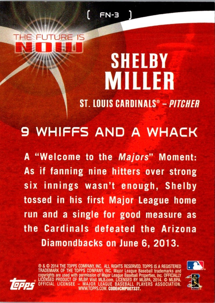 2014 Topps Mini The Future Is Now Shelby Miller