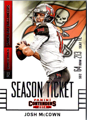 2014 Panini Contenders Josh McCown #22