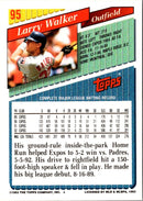 1993 Baseball Card Magazine '68 Topps Replicas Larry Walker