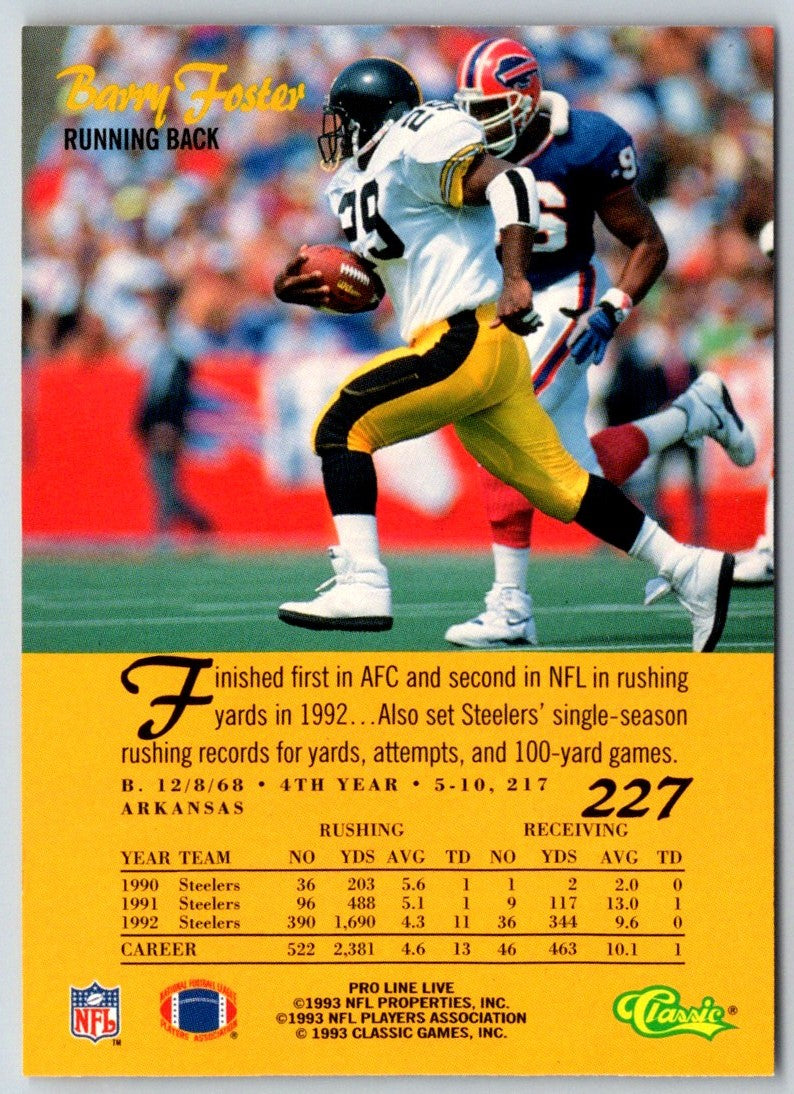 1993 Pro Line Live Barry Foster