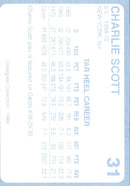 1989 Collegiate Collection North Carolina's Finest Charlie Scott