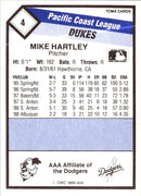 1989 TCMA Albuquerque Dukes Mike Hartley