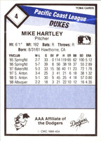 1989 TCMA Albuquerque Dukes Mike Hartley #4