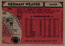 1980 Topps Herman Weaver