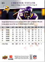 2008 Upper Deck First Edition Chester Taylor #83