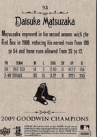2009 Upper Deck Goodwin Champions Daisuke Matsuzaka #93