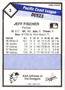 1989 TCMA Albuquerque Dukes Jeff Fischer