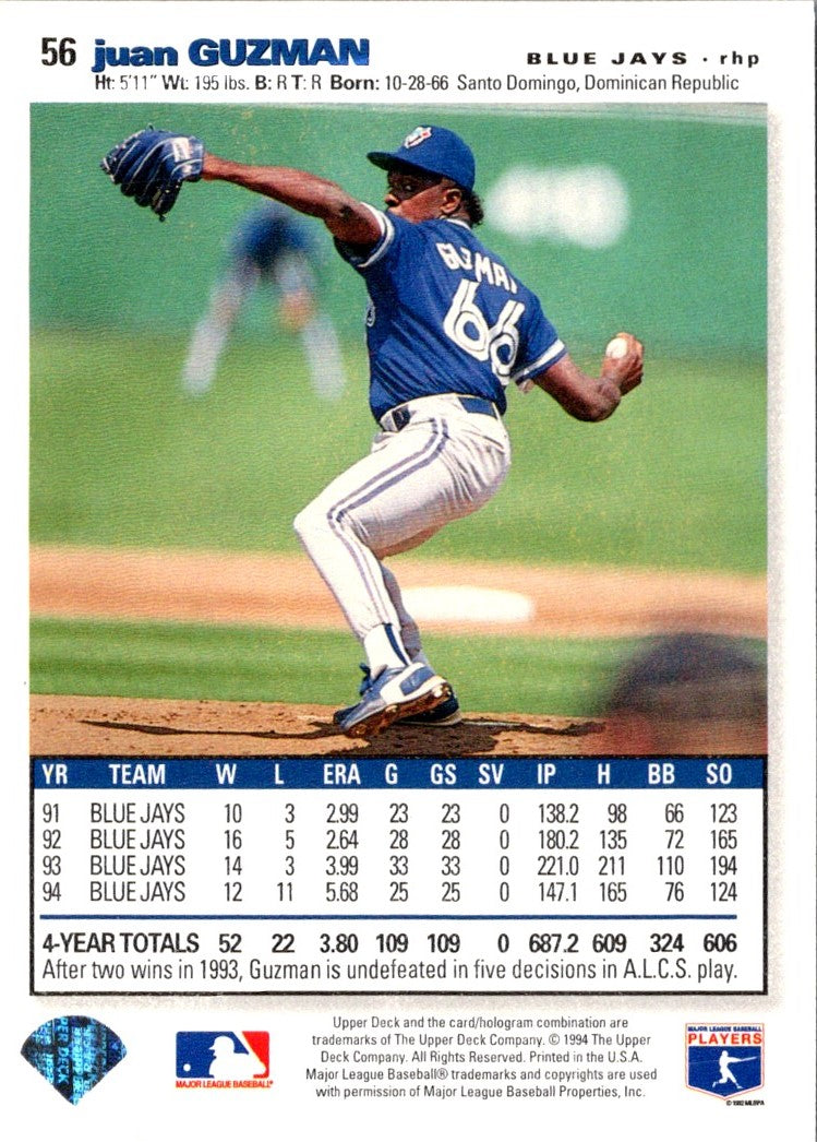 1995 Collector's Choice SE Juan Guzman