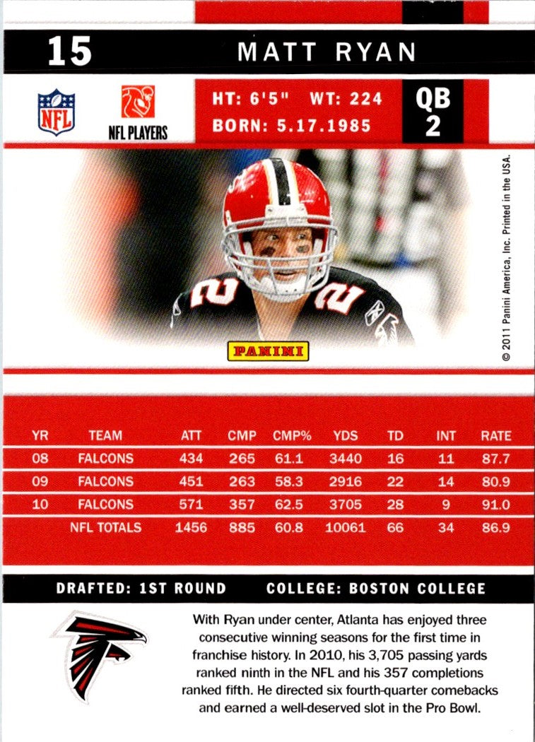 2011 Score Matt Ryan