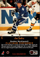 1991 Pro Set Platinum Joe Sakic