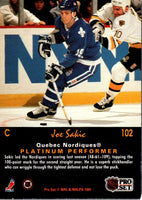 1991 Pro Set Platinum Joe Sakic #102
