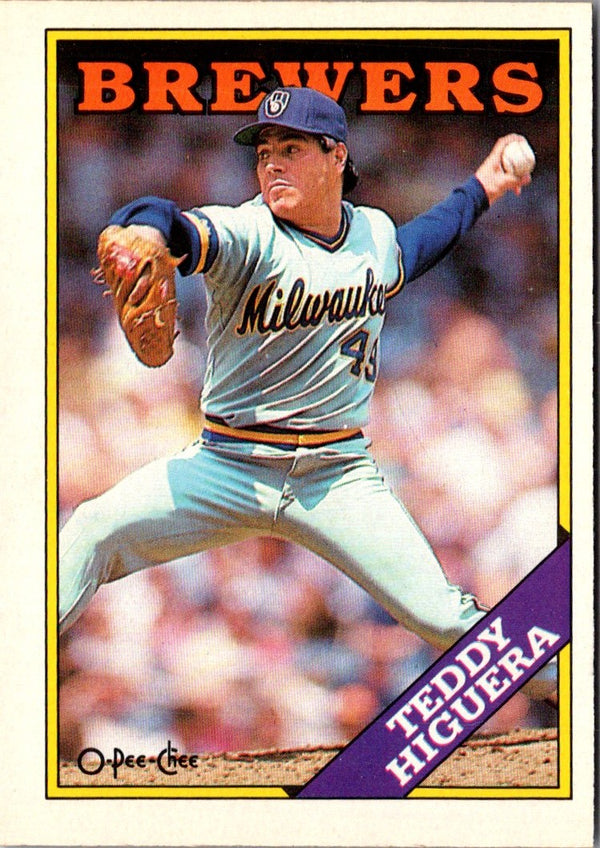 1988 O-Pee-Chee Teddy Higuera #110