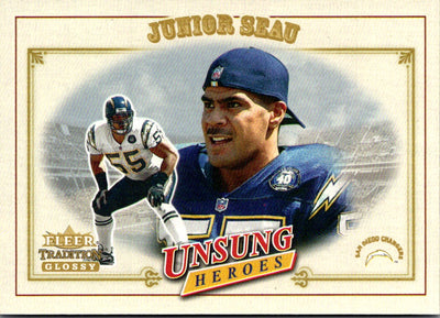 2001 Fleer Tradition Glossy Junior Seau #322
