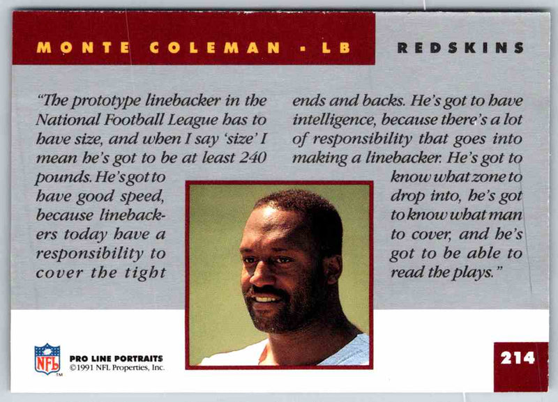 1991 ProLine Monte Coleman