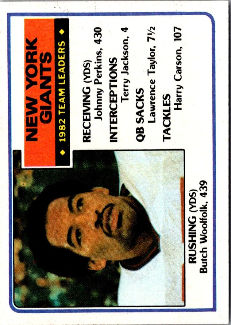 1984 Topps New York Giants