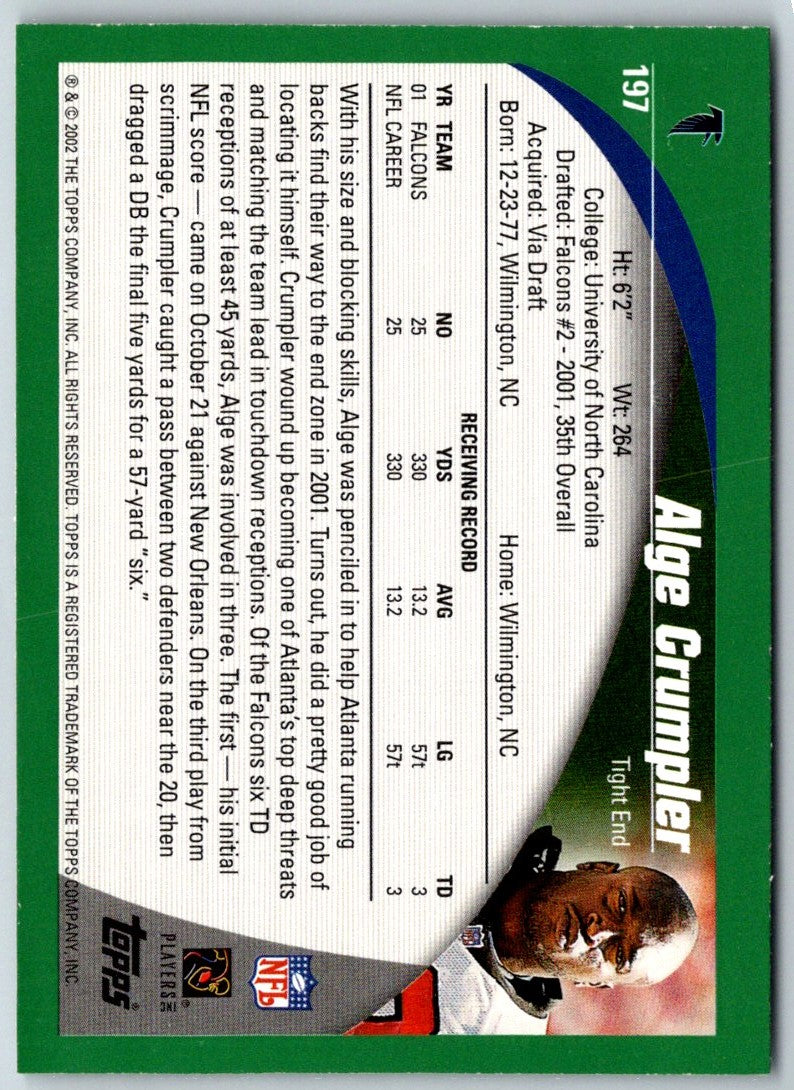 2002 Topps Alge Crumpler