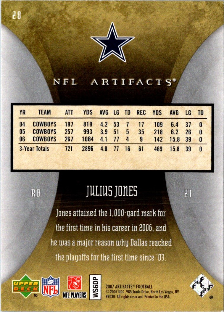 2007 Upper Deck Artifacts Julius Jones