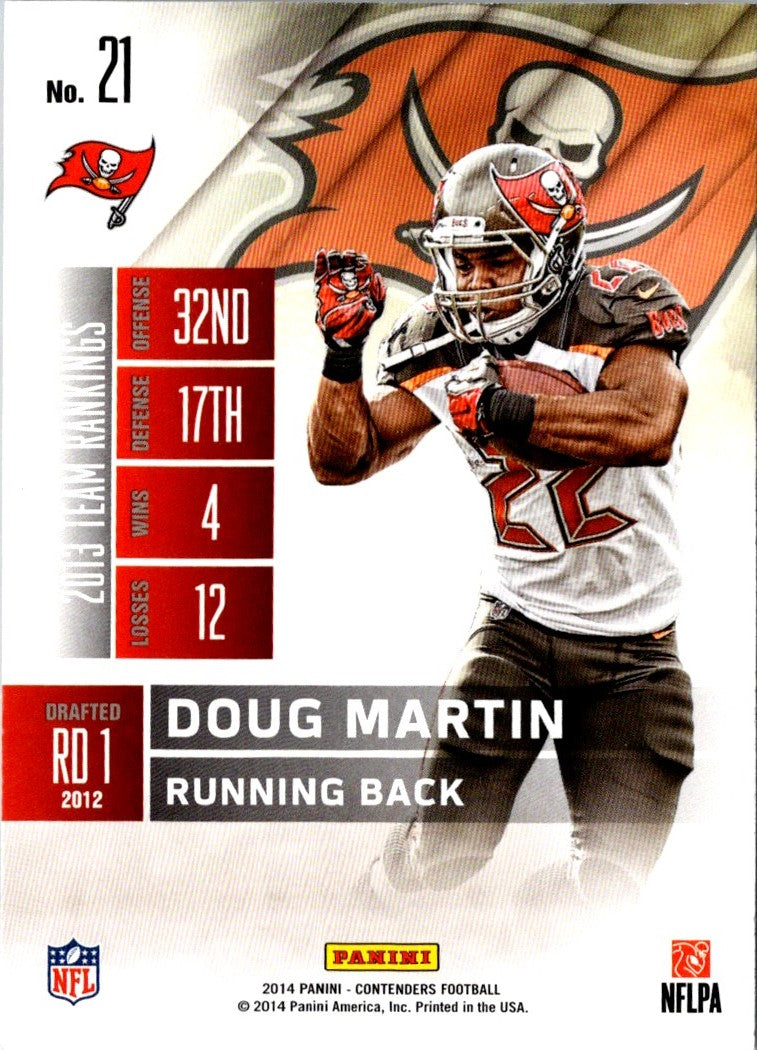 2014 Panini Contenders Doug Martin