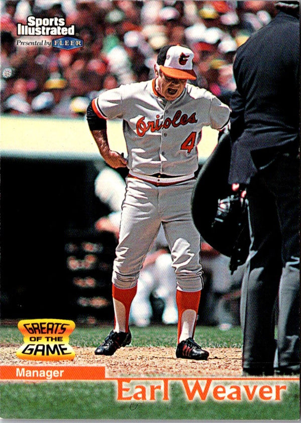 1999 Sports Illustrated Greats of the Game Earl Weaver #41