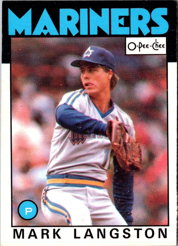 1986 O-Pee-Chee Mark Langston #198