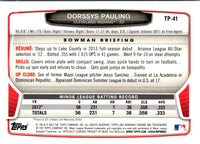 2013 Bowman Draft Picks & Prospects Chrome Top Dorssys Paulino #TP-41