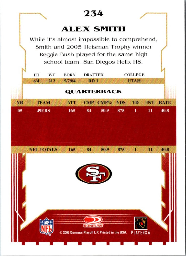 2006 Score Alex Smith