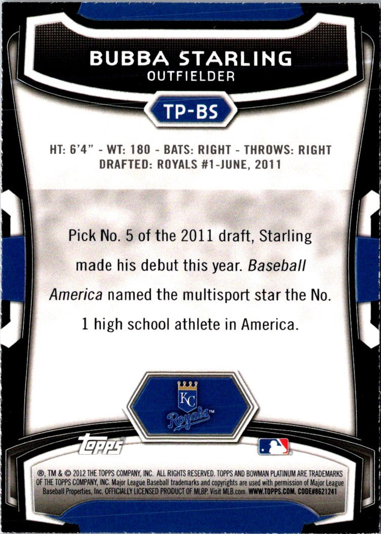 2012 Bowman Draft Picks & Prospects Dual Top 10 Ryan Braun/Bubba Starling