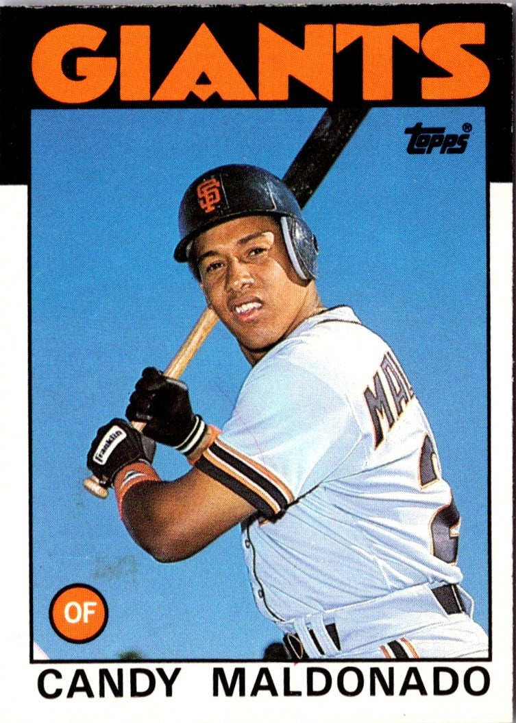 1986 Topps Traded Candy Maldonado