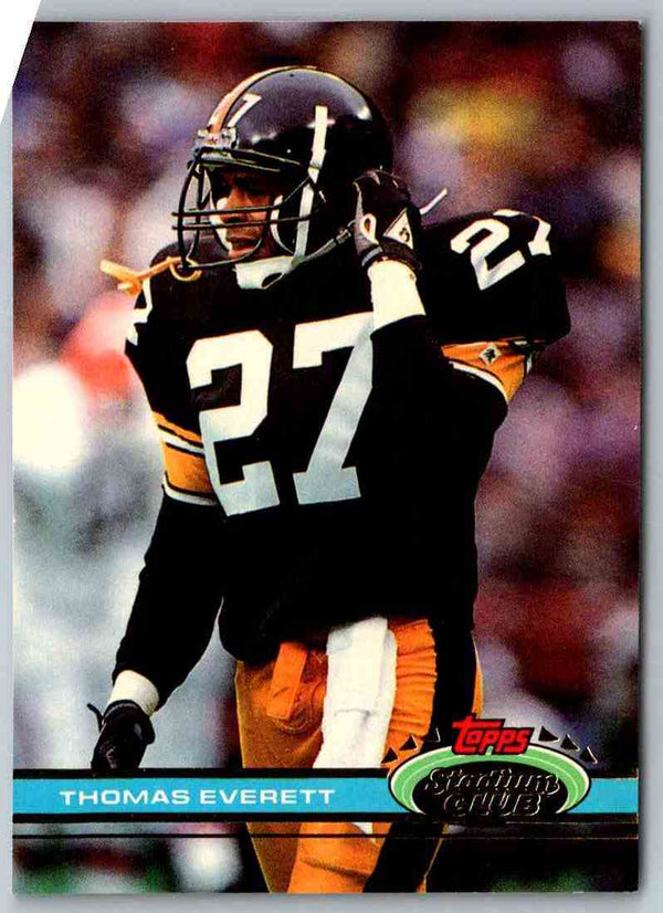 1991 Topps Stadium Club Football Thomas Everett #238
