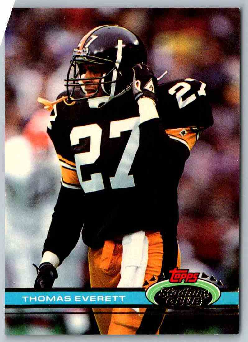 1991 Topps Stadium Club Football Thomas Everett