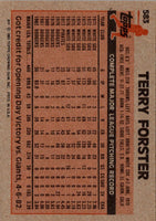 1983 Topps Terry Forster #583