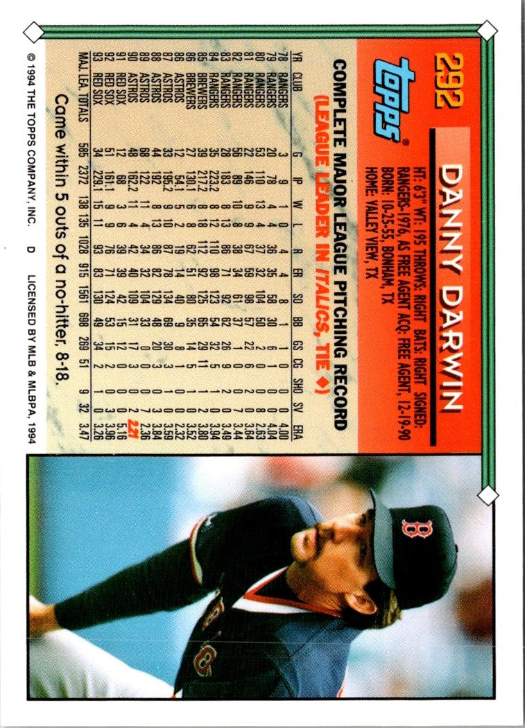 1994 Topps Danny Darwin