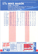 1987 Fleer Update Glossy Mike Mason