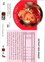 1990 Pro Set Joey Kocur #73 Rookie