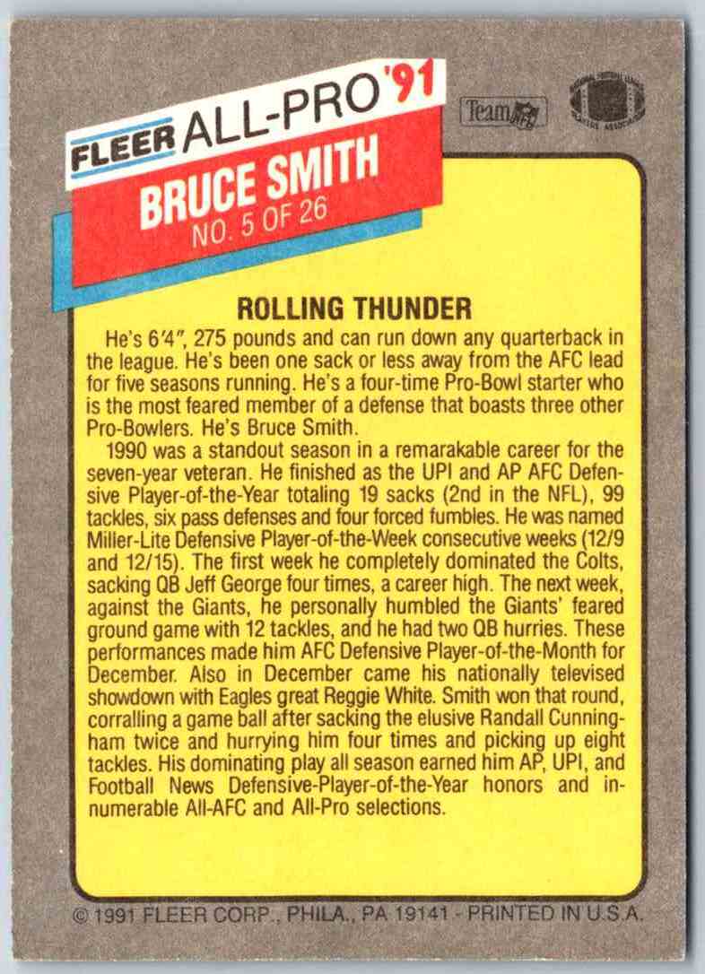 1991 Fleer Ultra Bruce Smith