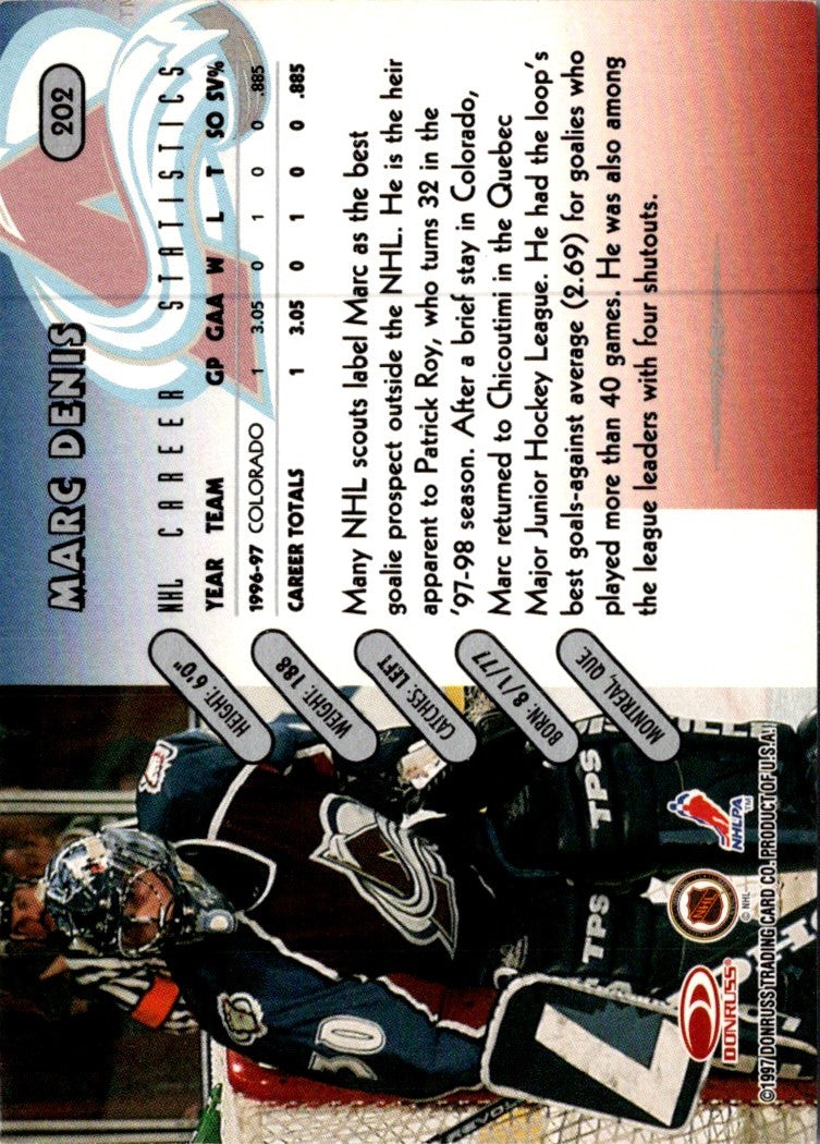 1997 Donruss Marc Denis