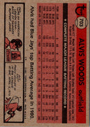 1981 Topps Alvis Woods