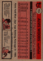 1981 Topps Alvis Woods #703
