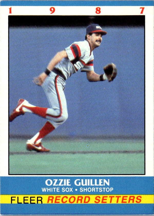 1987 Fleer Record Setters Ozzie Guillen #13