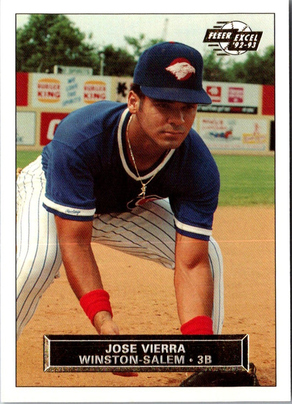 1992 Fleer Excel Jose Vierra #14