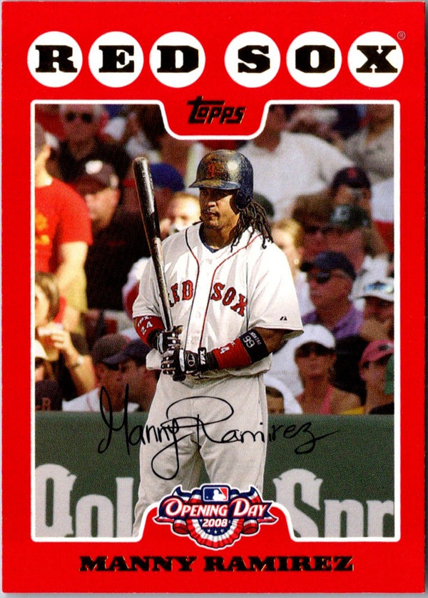 2008 Topps Opening Day Manny Ramirez #87